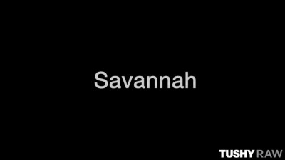 TUSHYRAW Hot blonde Savannah gets her curvy ass fucked hard