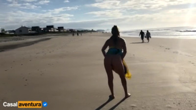 Warning! Risky Anal Sex at Public Beach