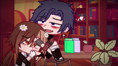 // James And Mrs. Liya Hooking Up In The School Library // Gacha Club //