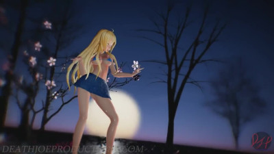 MMD SFW Blue Bikini lily - Chung Ha - Stay Tonight - 1082