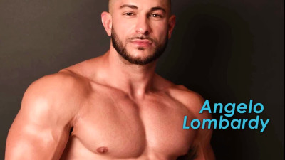 Angelo Lombardy on Flirt4Free - Muscle Hunk Oils Up His Ripped Body and Plays with His Tight Hole