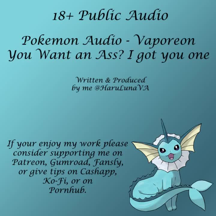 Watch 18+ Pokemon Audio by HaruLuna - You Want An Ass? I Got You One Short Sex Videos - Duration: 04:44 | ePornNEW.