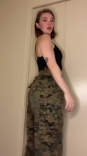 Military girl! Sexy Female Marine Corps Veteran