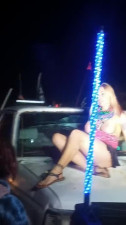 Redneck Yacht Club Slut dances on truck nud