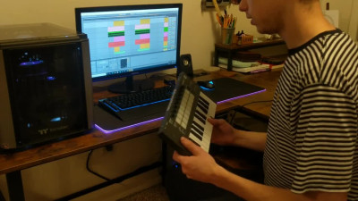 Working on a song while getting a bj/fucking