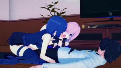 Fate Grand Order/Tsukihime Ciel and Mash Threesome Hentai