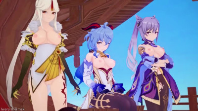 0128 - 【R18-MMD】永夜 - Genshin Impact all female character - Gimme More