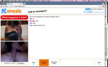 Omegle Black Slut Wants To Fuck Big White Dick