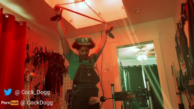 Luigi Drained by Fleshlight Machine