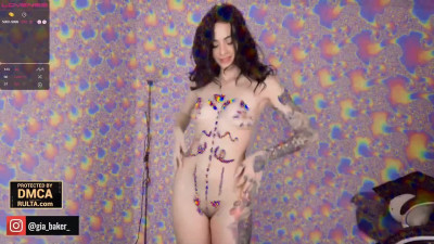 GiaBaker Sexy Trippy Naked Dance