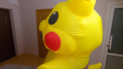 Pikachu teen used her riding skills to get impregnated! Super effective!