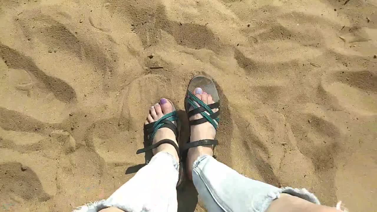 Watch I play foot fetish on a public beach with the sand with my sweet legs. feet need to lick GinnaGg Short Sex Videos - Duration: 13:42 | ePornNEW.