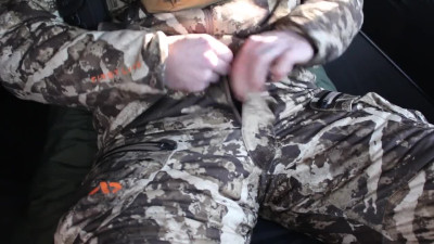 Jerking off in the deer blind