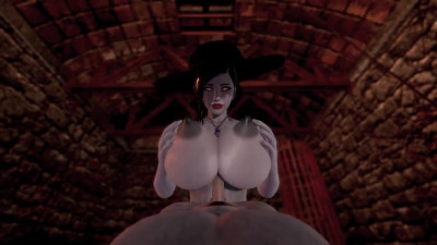 Resident Evil Village: Alcina Dimitrescu busty vampire banging | POV | Honey Select 2|