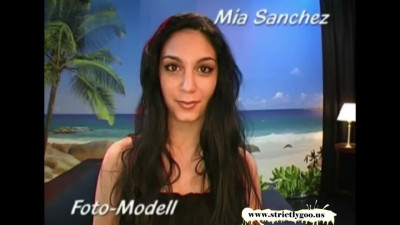 Gorgeous teen Mia Sanchez Casting