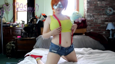 Misty Strips Than Sucks Dick For Huge Cumshot (Cosplay POV)