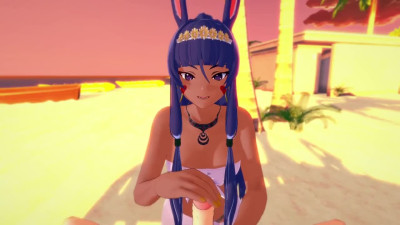 Fate Grand Order: BEACH SEX WITH HOT GODDES NITOCRIS (3D Hentai)