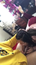 Sexy Asian with a juicy booty loves a big dick