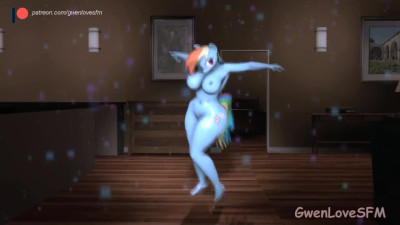 Rainbow Dash Naked Dance 