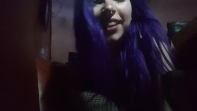 Bar Public foot worship goth girl POV