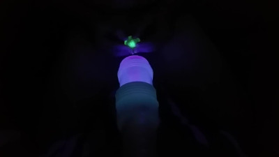 Glow in the Dark condom, Fleshlight fucking cumplay