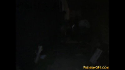 Party Blonde Girl Blowjob and Fucking Backyard