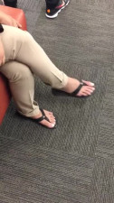 Sexy Dominican Feet at Work