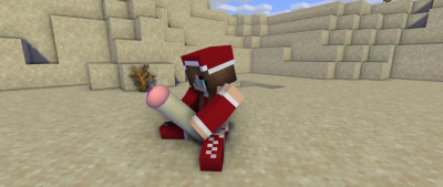 Christmas futa jerk off in desert location | Animation 4k 60 fps