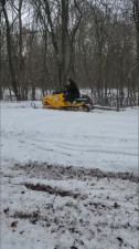 public topless snowmobile ride