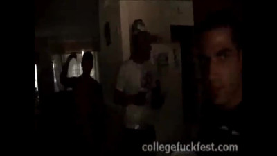 College Men have house party and have some sex shows