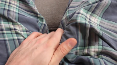 Jerk Off and Cum in Pajama Pants, Huge Load Shot into PJs POV