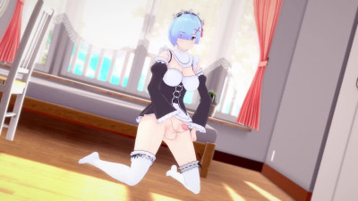 Re: Zero: Futa Rem jerking off then fuck you | Taker POV