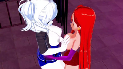 Female Sans has lesbian sex with Jessica Rabbit - Rule 34 Undertale Hentai.