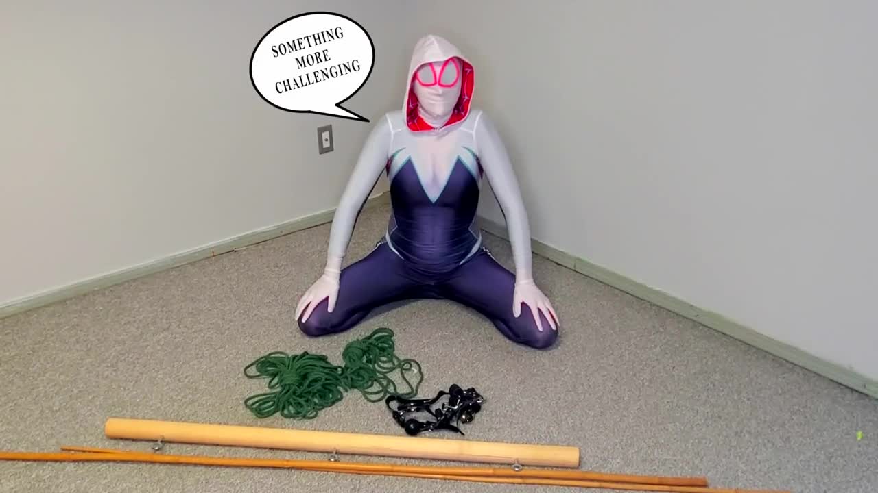 Watch Spider-Gwens Bondage Escape Practice #2: Triangle Tied while Getting Teased Short Sex Videos - Duration: 15:20 | ePornNEW.