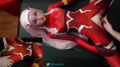 Fucking Zero Two from Darling in the Franxx petite sex doll