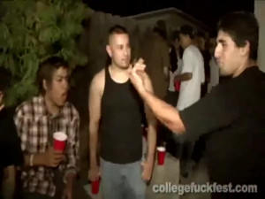 College whore doggystyled at frat party