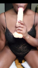 Black Girl Sucks and Fucks White Cock