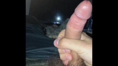 Stroking my 7inch teen cock