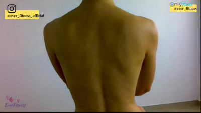 Perfect Sexy Fit Feminine back Muscles