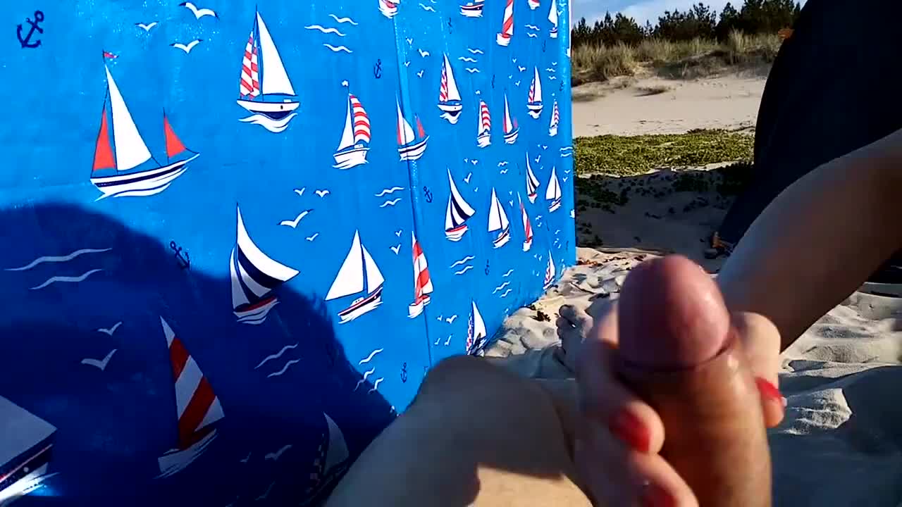 Watch My Risky Masturbation, Handjob on a Public Beach, Cum on Small Tits POV Private Video Short Sex Videos - Duration: 02:33 | ePornNEW.