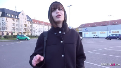 GERMAN SCOUT - TINY EMO GIRL SILVIA RARE ROUGH FUCK I PICKUP MINI TITS AND DIRTY SEX