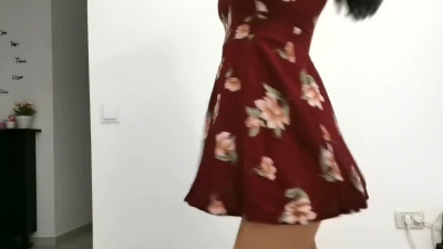 Dance Big Ass in a Sexy Dress / Hot Model