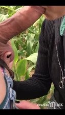 REBECCA MINX PUBLIC - I Milked him Dry in the Corn Field and I Swallowed his Warm CUM !