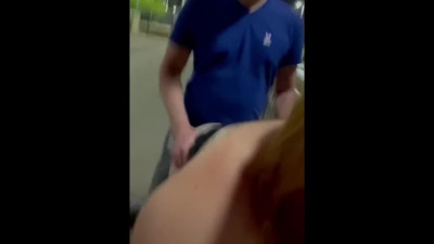 Risky Public Blowjob and Swallow Cum