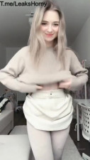 Barely legal skinny young teen trying tiktok first time