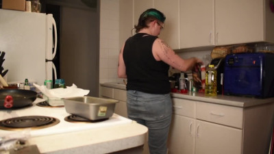 Non Binary Brownie Time for Ultra and Ira, getting Distracted and Fucked in the Kitchen by my Love