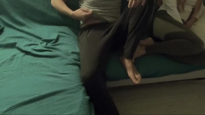 Risky CUMSHOT Close to VIRGIN Stepsister! MOVIE NIGHT! she Touches him with Feet, 18 FIT TEEN Toned