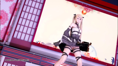 MMD Waiting for a Chance to Pounce (虎視眈々) Striptease DOA Mai Shiranui Marie Rose Misaki StripDance