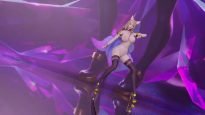 [MMD] K/DA - the Baddest Ahri Nude Dance Uncensored 3D