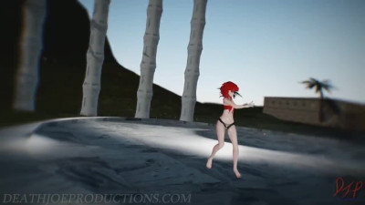 MMD R18+ Kuroko B B F Beach Stage 1160